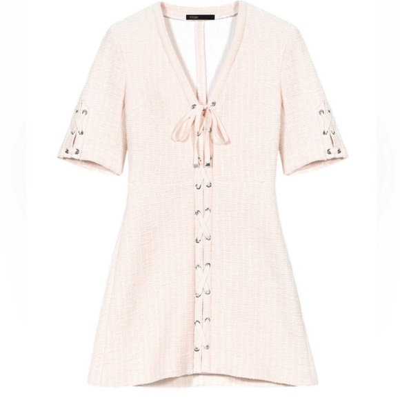 Maje Rilena Tweed Dress size 38 - Picture 4 of 9